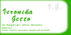 veronika getto business card
